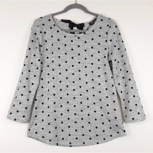 PAPERMOON Polka Dot Tie Back Sweater Top Size M